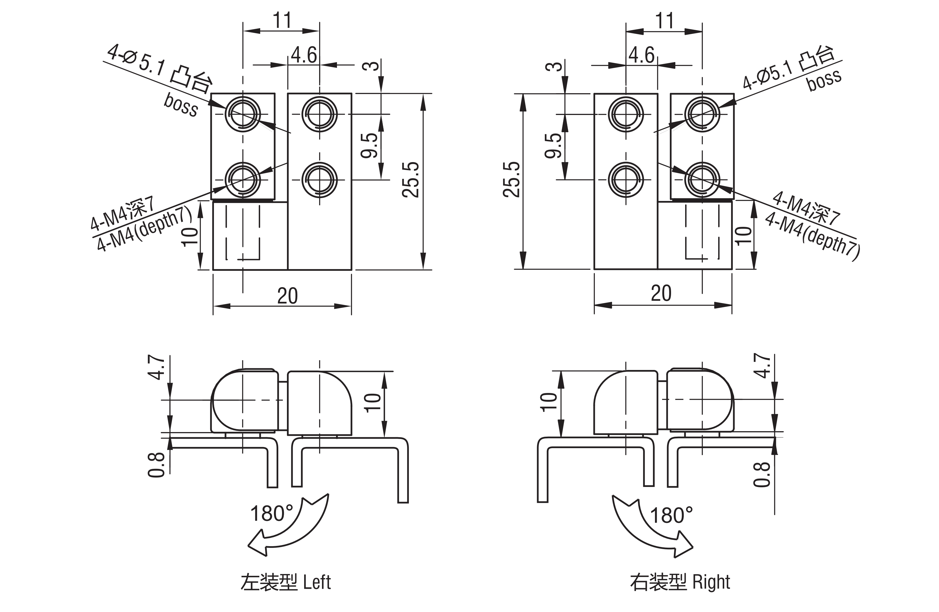 可拆铰链 2201-1xx系列