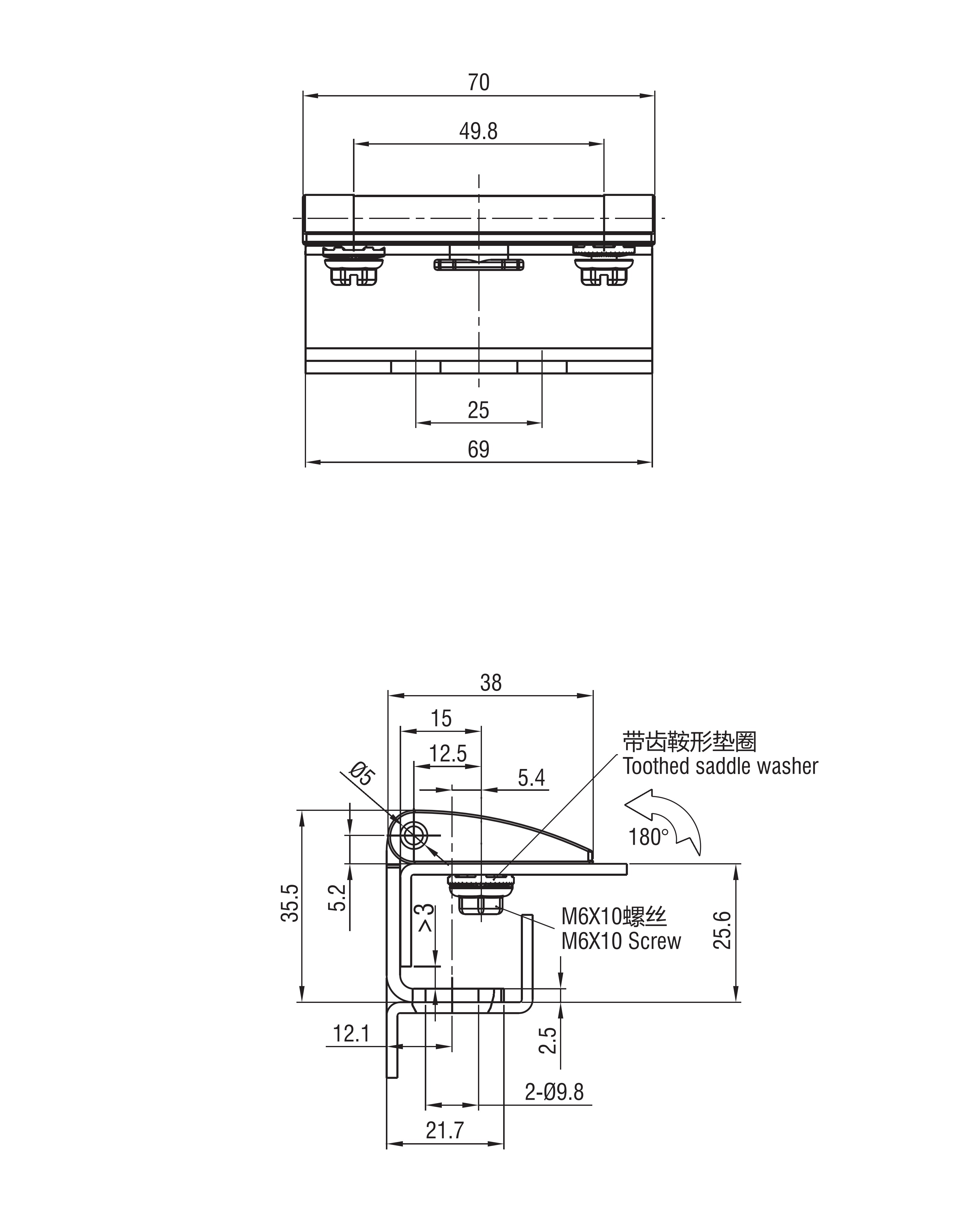 外装铰链 2328系列