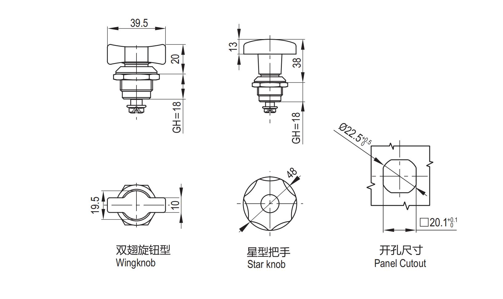 直角转舌锁 1401特殊把手系列